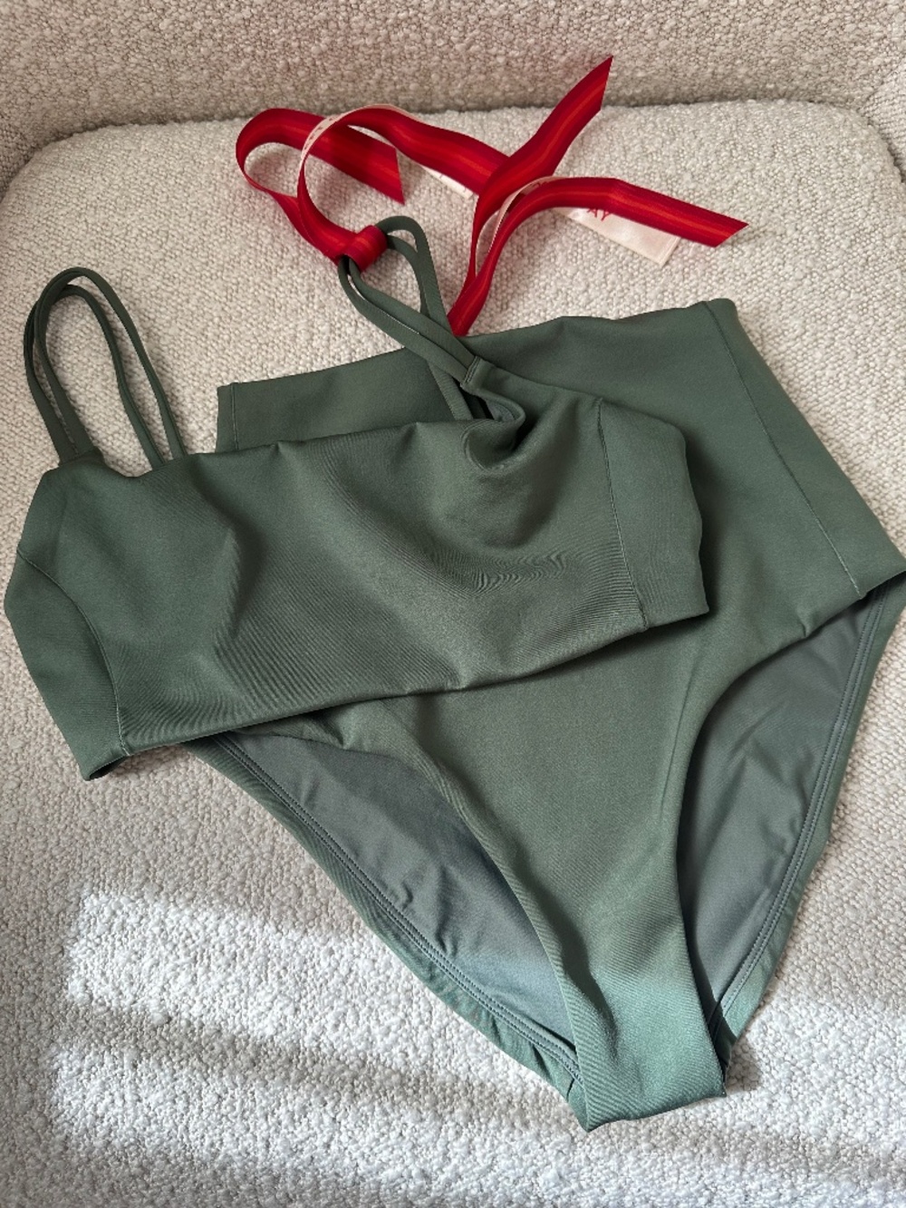 NWT LEFT ON FRIDAY - Agave Green Bikini Set, Small